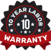 10 Year Labor Warranty