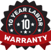 10 Year Labor Warranty