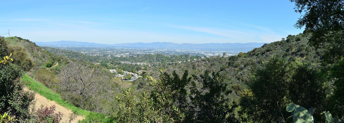 The San Fernando Valley from Fryman Canyon in Studio City.