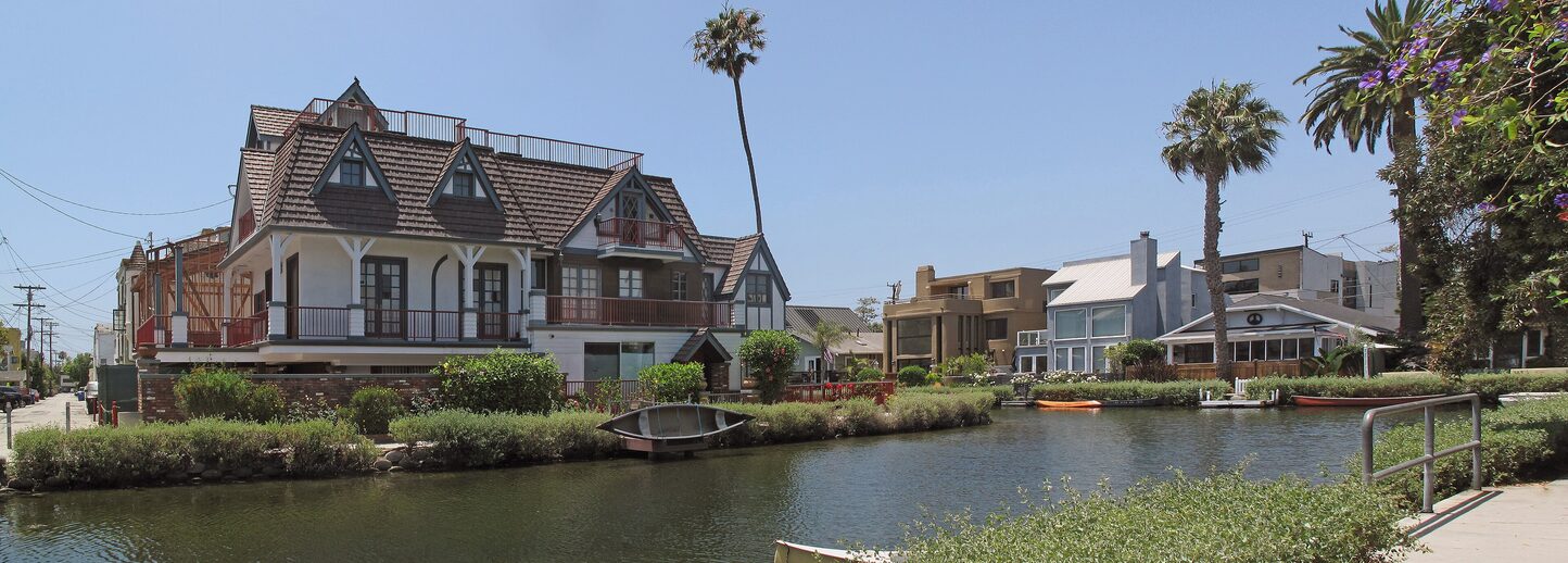 Houses along the Venice canals.